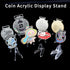 15 Pack Card Display Stands Acrylic Card Display Clear Mini Card Stands Sports Card Holder for Display Challenge Medals Baseball Card Trading Card...