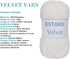 Estako Velvet Chenille Blanket amigurumi Yarn for Crocheting and Knitting Super Bulky 100 gr (132 yds) (1150 - Cream)...