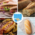 CANIPHA 2 Pack Hot Dog Bun Pan, Silicone Hot Dog Bun Molds Sausage Mold Nonstick & Heat proof Baking Pan Bread Mold for Homemade Hotdog Bun Rolls...