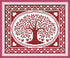 Amiiba Stamped Cross Stitch Kits, The Oval Tree of Happiness DIY 11CT 13.7x10.6 inch (Tree)...