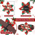60 Pcs Plaid Dog Collar Flowers Bulk Pet Flower Collar Bow Ties Holiday Dog Accessories Charms Slide Attachment for Small Medium Large Dog Cat Pup...