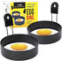 Egg Rings, 3.5'', Nonstick, Professional and Large, Stainless Steel Omelet/Egg Rings For Frying Eggs and Egg Mcmuffins, Egg Mold For Breakfast, Mi...