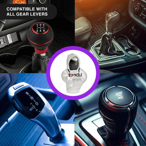Gear Shift Cover, Gear Shift Hoodie for Automotive Exterior: Universal Car Gear Shift Knob Cover - Funny Shirt Sweater for Shifter Knob - Car Inte...