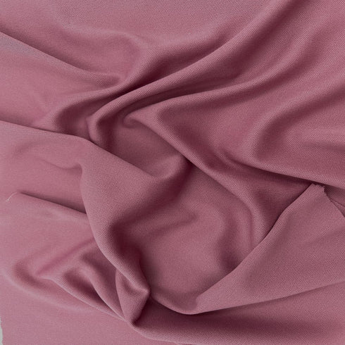 Texco Inc 60" Wide Solid Interlock Lining 100% Polyester Knit 2 Way Stretch/Apparel, Home/DIY Fabric, Party Decoration, Dark Mauve #169 1 Yard...