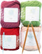 mindfulknits - Beginners Washcloth Knitting Kit - Includes 100% Cotton Knitting Yarn + Circular Knitting Needles & Yarn Needle (Flora Colored Cott...