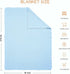 100% Cotton Baby Blanket Knit Lace Soft Warm Toddler Blanket,30 x 40 Inches?Sky Blue...