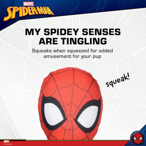 Marvel Comics for Pets Spiderman Rope Flyer Dog Toy | Superhero Spiderman Toy for Dogs, Flyer Toy Dog Rope Toy for Toss and Tug | Marvel Dog Toy O...