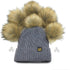 Furryvalley Faux Fur Pompom 6pcs DIY Crafts Fluffy Balls for Hat Shoes Scarves with Snap Fastener Removable Knitting Hat Horse Riding Hat Silk Acc...