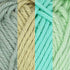 JubileeYarn Dainty Light Yarn - Worsted Weight Cotton - 100g/Skein - Shades of Green - 4 Skeins......