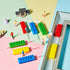 BBTO 16 Pcs Building Block Candles Brick Birthday Cake Candles Topper Sparkler Novelty Decor Building Block Construction Party Themed Decoration F...