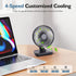 Small Oscillating Fan 3600mAh, Battery Operated Fan,Rechargeable Fan,Small battery powered fan ,Small fan, Oscillating Fan,Dual Adjustable Angle D...