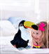 DolliBu Toucan Plush - Super Soft Toucan Stuffed Animal, Cute Tropical Rainforest Animals Figures Bird Plush Toy for Boys and Girls, Adorable Touc...