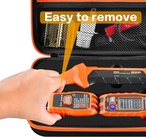 Storage Case for Klein Circuit Breaker Finder, Outlet Repair Kit & GFCI Tester - Box Only...