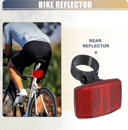 X AUTOHAUX Bike Reflectors 2.7cm 1.06" ID Bicycle Warning Reflector Bike Accessories Plastic Red...