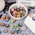 Craftdady 66Pcs Resin Gemstone Large Hole Rondelle Spacer Beads 11 Colors European Beads Slide Charm Beads for Crafts DIY Bracelets Jewelry Making...