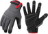 DULFINE Flex Grip Mechanic Work Gloves for Men,Black and Red Utility Safety Working Gloves Touch Screen,Excellent Grip,Ideal for Working on Cars a...