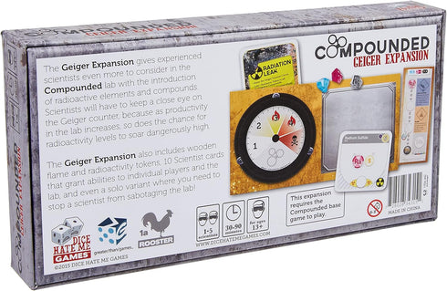 Greater Than Games: Compounded: The Geiger Expansion, Not a Stand Alone Game, Stratey Board Game, 30 to 90 Minute Play Time, 2 to 5 Players...