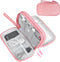 FYY Electronic Organizer, Travel Bag, Pouch, Carry Case Portable Waterproof Double Layers for Cable, Cord, Charger, Phone, Earphone Pink...