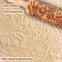 Embossed Rolling Pin for Baking, Cookie Embossing Rolling Pins with Flower Pattern Christmas Snowflake Paisley Wooden Engraved Dough Roller Clay P...