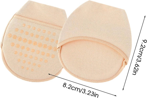 3 Pairs Toe Topper Socks No Show Liner Half Socks For Women With Padding Liner Socks Non-Skid Bottom, No Show Socks Women Non Slip Heel...