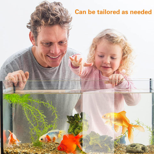 2PCS Fish Tank Divider Aquarium Dividers Fish Clear Plastic Tank Separator with Suction Cups DIY Designed Adjustable Isolation Board Reusable Part...