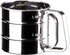 2.5 Cup Flour Sifter, Semi Automatic Small Baking Sieve, Stainless Steel, Fine Mesh Sieve Flour Duster...