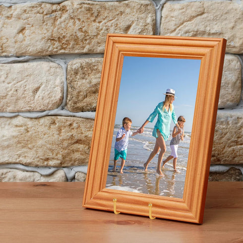 IBosins 5 Pack 6 Inch Plate Holder Display Stands, Metal Gold Frame Stand for Picture, Book, Photo Easel, Creation, Collectibles...