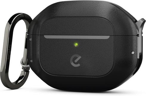 KeyBudz Waterproof Case for AirPods 3, Secure Hydro Latch Lock, Full-Body Rugged Protective Hard Shell Cover with Carabiner (Carbon Black)...