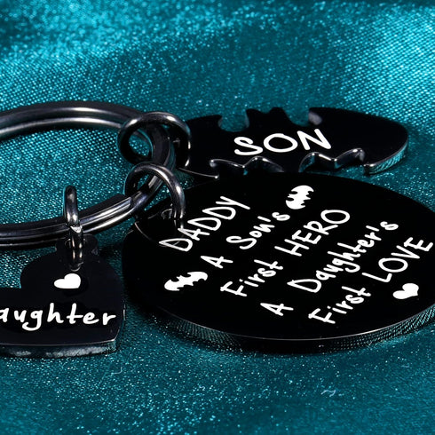 Dad Keychain Gifts from Son Daughter to Daddy Fathers Day Christmas Birthday...