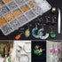 Earring Making Supplies Kit, Caffox 2900pcs Earring Hardware Pieces Repair Parts with Earring Hooks Posts Backs and Jump Rings for Making Earrings...