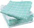 DII Basic Terry Collection Windowpane Dishcloth Set, 12x12, Aqua, 6 Piece...