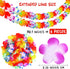 Aneco 6 Pack Colorful Hawaiian Luau Tropical Flower Lei Garland Party Decorations Hawaiian Tropical Party Supplies,10 Feet Each...