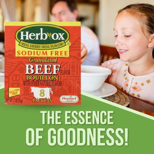 Beef Bouillon Seasoning Bundle. Includes Four 1.1 Oz Box 8ct Packets of Granulated Beef Bouillon. Gluten Free and Sodium Free Bouillon Beef Season...
