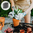 15 Pack Flower Pot Hole Mesh Pad, 11.8 * 7.8 Inch Bonsai Pot Mesh Plant Drainage Mesh Hole Screens Gasket Keep Soil from Flowing Away (Black)...