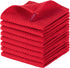 joybest Cotton Kitchen Dish Cloths, 8-Pack Waffle Weave Ultra Soft Absorbent Dish Towels Washcloths Quick Drying Dish Rags, 12x12 Inches, Red...