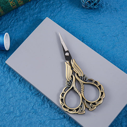 2-Pack Embroidery Scissors Kit with Covers - Cute Cut-Out Design Handles, Sharp Tips for Precise Cutting - Ideal for Craft, Sewing, and More...