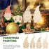32 Pcs Gnome Wooden Hanging Ornaments, Unfinished Wood Cutouts Slices Elf Paintable Christmas Ornaments with Rope for Various Festivals DIY Craft ...