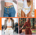 Western Metal Concho Belt, Hollow Out Daisy Chain Belt Adjustable Boho Waist Chain Country Concert Outfit for Dress...