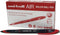 uni-ball UB-188-Micro Fountain Pen Tip 0.5mm Air Rollerball Pens, Red Gel, 12 Pack...