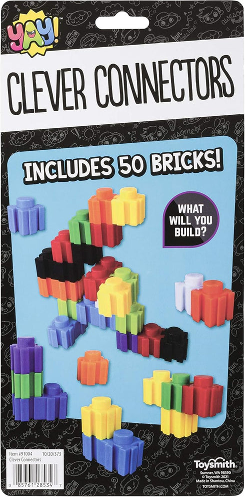 Toysmith Clever Connecters Building Blocks, Includes 50 Bricks...