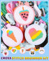 Pllieay 6 Pcs Cross Stitch Kits for Beginners for Kids 7-13, Kids Embroidery Kit Needlepoint Kit Arts and Crafts Kit with Instructions for Backpac...