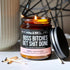 Wax & Wit Funny Soy Candle Gift for Women - Humorous, Aromatherapy Soy Wax Candle, Ideal for Housewarming, Coworker, Birthday – Leather and Black ...