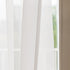 Aquazolax Rod Pocket White Sheer Curtains 72 inches Long Light Filtering Voile Curtain for French/Front Doors/Open Closet (25" Wide, 1 Panel in Wh...