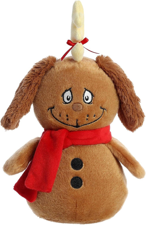 Aurora® Whimsical Dr. Seuss™ Max Snowman Stuffed Animal - Magical Storytelling - Officially Licensed - Brown 8 Inches...