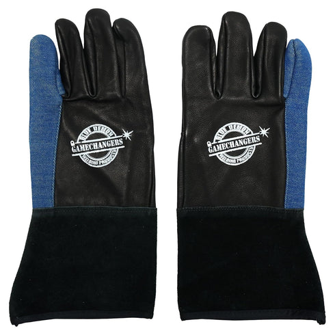 BLUE DEMON Gamechangers Long Johns Welding Gloves (Large), Black...