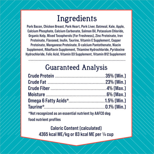 Stewart Freeze Dried Dog Food Topper, PuffTops, Made in USA with Real Bacon, Healthy, Natural, Freeze Dried Dog Treats, Bacon, Chicken, Apple, and...