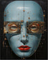 Posterizer 1 pcs-futuristic robotic alien woman-Abstract & Modern Art-Fantasy & Fiction Art-Gift for Women, Fashionistas, Designer Fashion Fans- U...