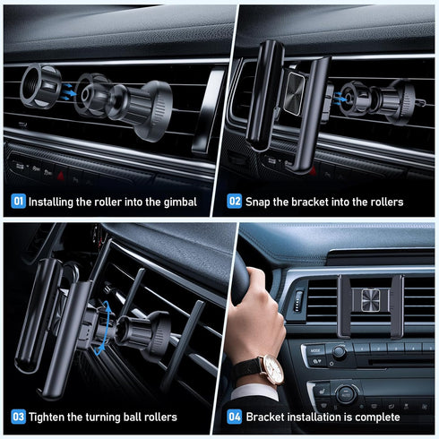 Universal Car Mount Holder Phone,Air Vent Phone Holder for Car,Clip Car Phone Holder,Compatible with iPhone 13 Series/iPhone 12 Series/11 Pro Max/...