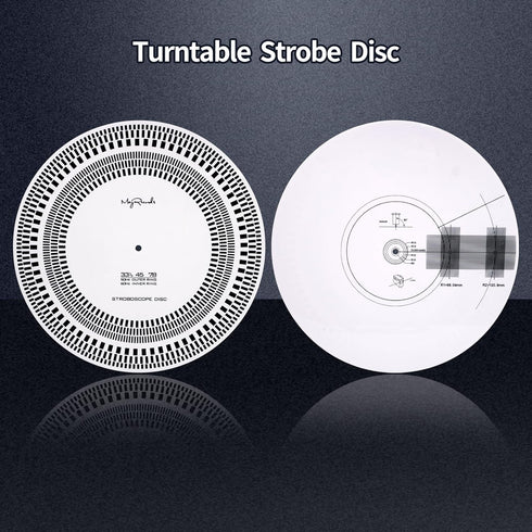 Turntable Strobe Disc LP Stroboscope Mat Tests Rotational Speed Detection LP Turntables Calibration Disc for Record Player...