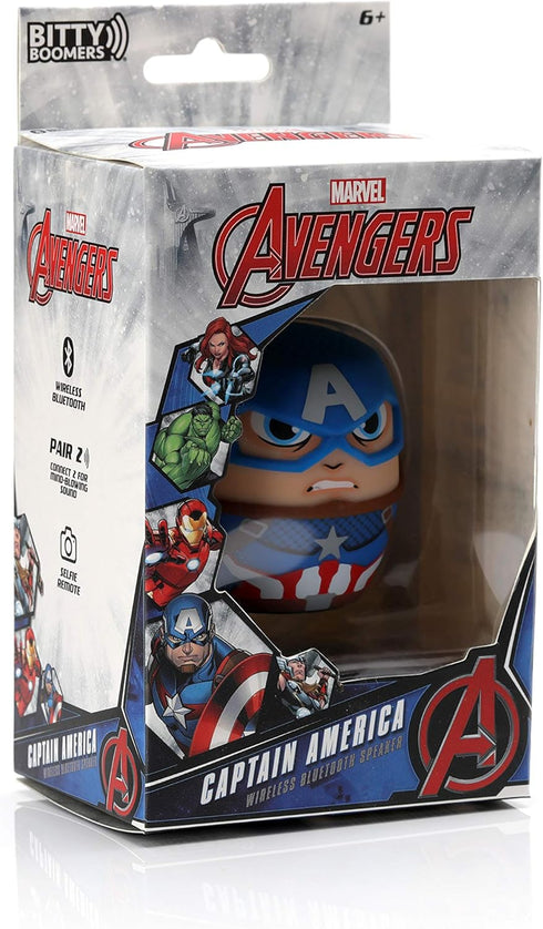 Bitty Boomers Marvel: Captain America - Mini Bluetooth Speaker......